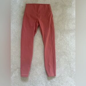 Lululemon light orange leggings size 6